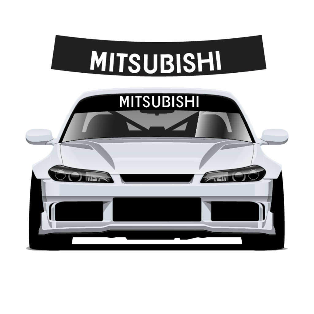 Bandeau pare-soleil Mitsubishi 140cm x 25cm