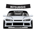 Bandeau pare-soleil Mitsubishi 140cm x 25cm