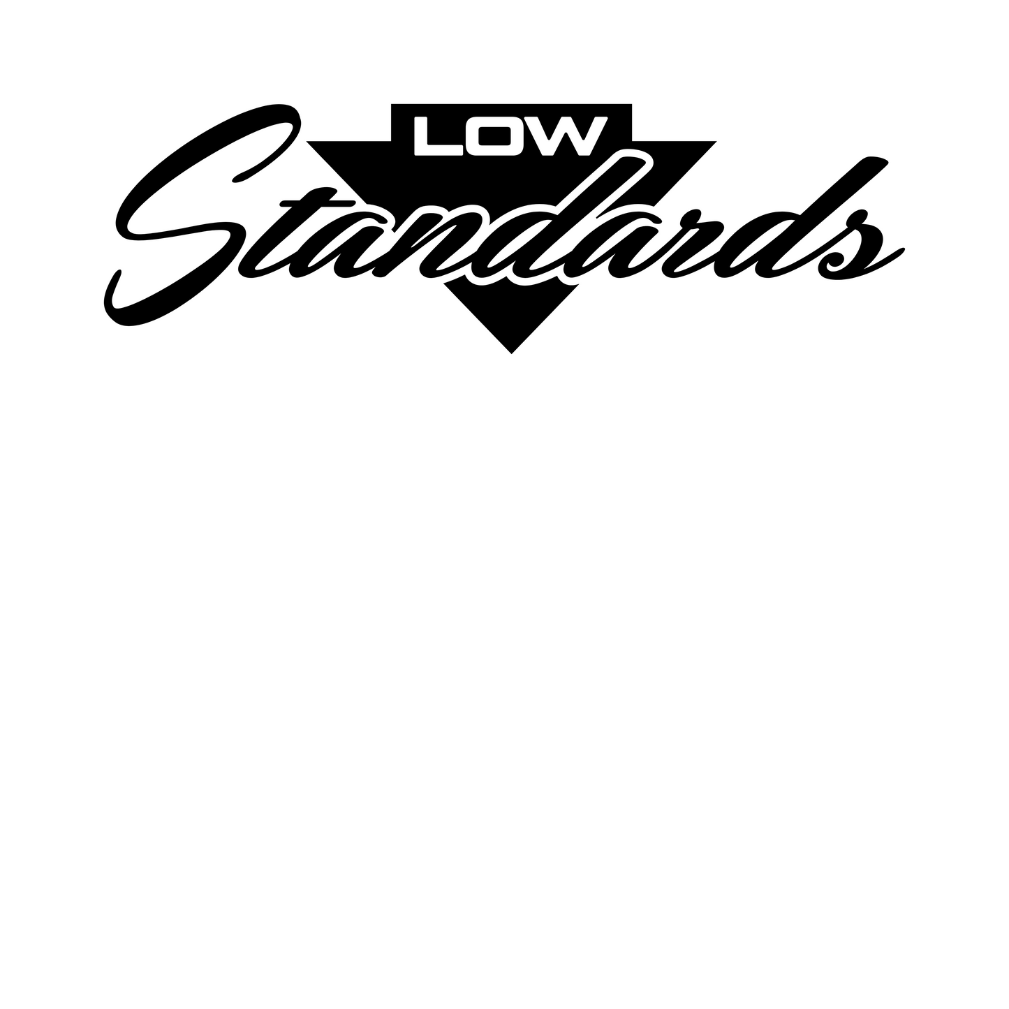 Low Standards Custom Vinyl Sunstrip – Universal Fit 140cm 150cm 160cm