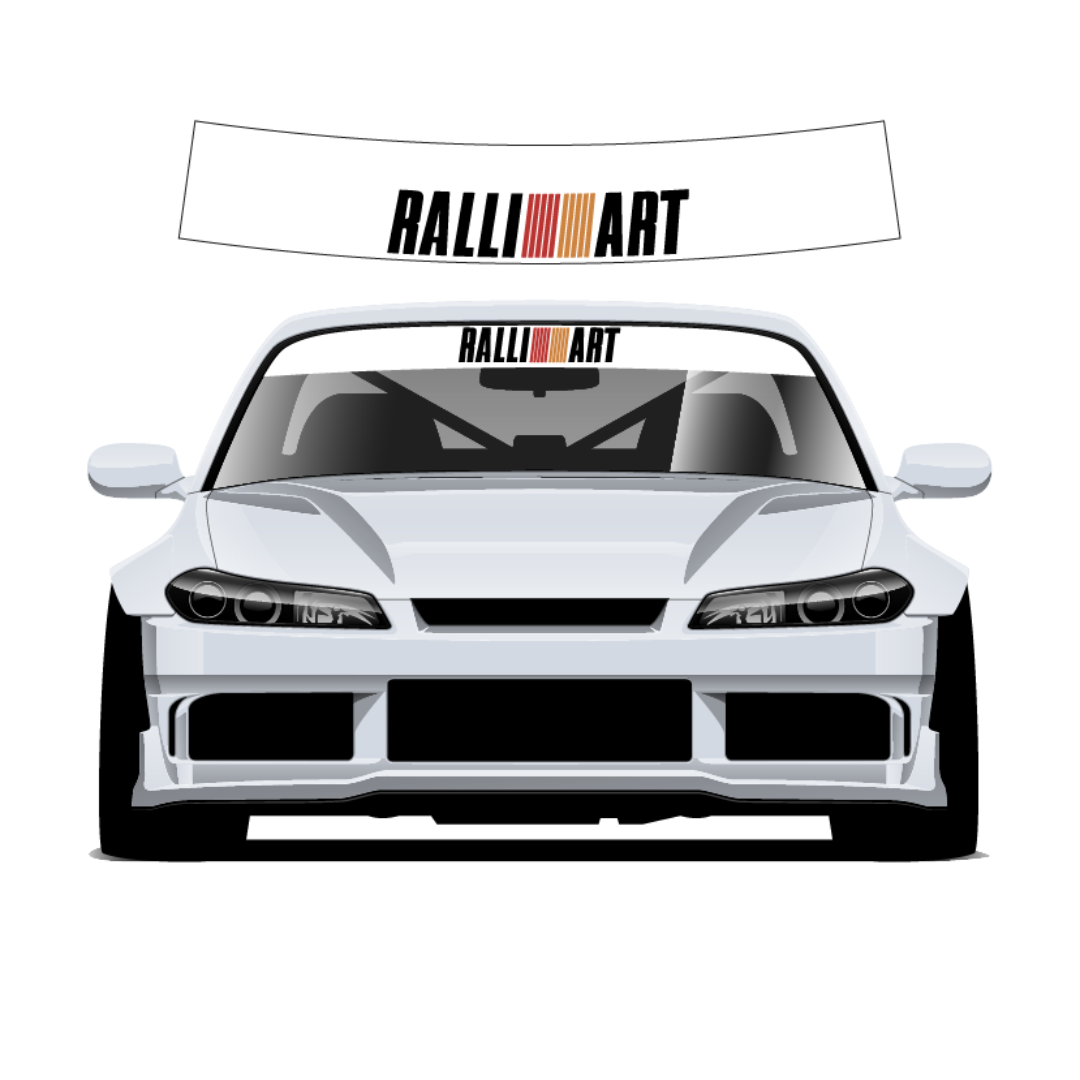 Ralliart Sun Strip 140cm x 25cm