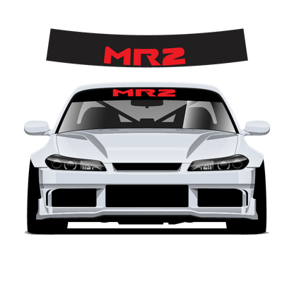 MR2 v3 Custom Vinyl Sunstrip – Universal Fit 140cm 150cm 160cm