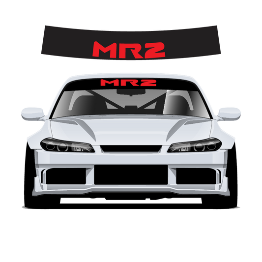 MR2 v3 Custom Vinyl Sunstrip – Universal Fit 140cm 150cm 160cm