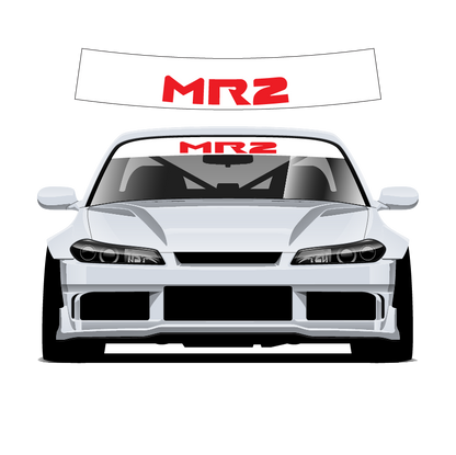 MR2 v3 Custom Vinyl Sunstrip – Universal Fit 140cm 150cm 160cm