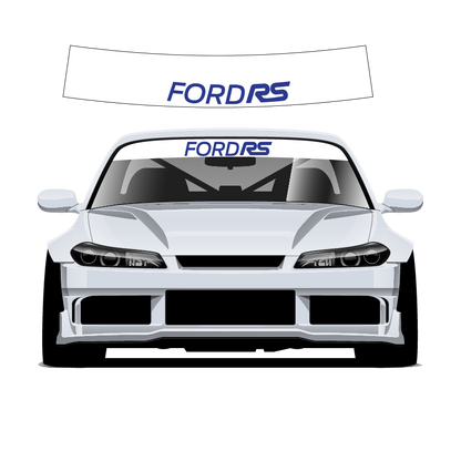Ford RS Custom Vinyl Sunstrip – Universal Fit 140cm 150cm 160cm