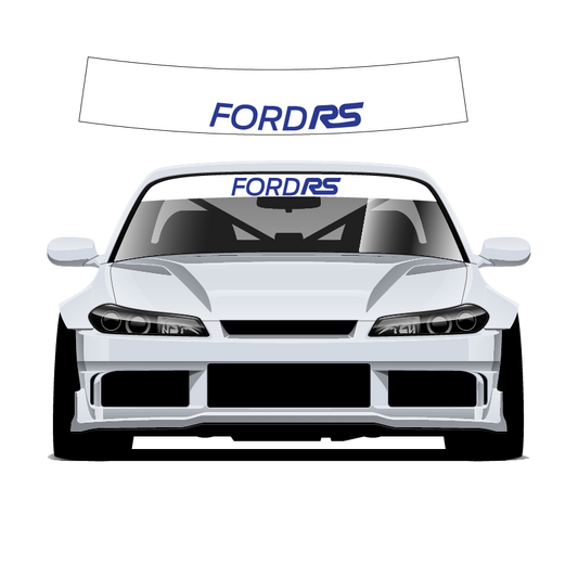 Ford RS Custom Vinyl Sunstrip – Universal Fit 140cm 150cm 160cm