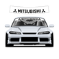 Mitsubishi Custom Vinyl Sunstrip – Universal Fit 140cm 150cm 160cm