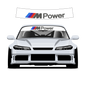 MPower Custom Vinyl Sunstrip – Universal Fit 140cm 150cm 160cm