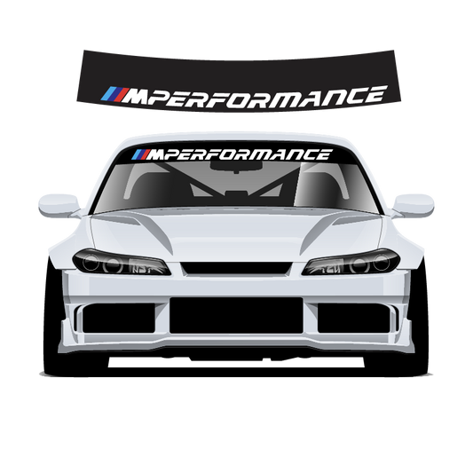 Mperformance Custom Vinyl Sunstrip – Universal Fit 140cm 150cm 160cm