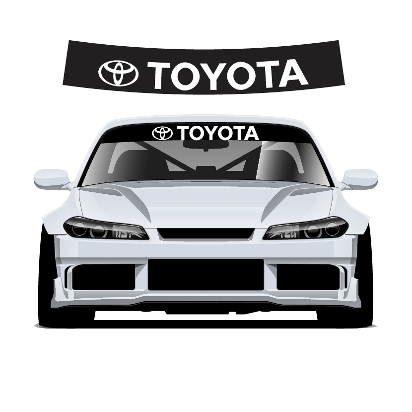 Toyota Celica Custom Vinyl Sunstrip – 130x25cm specifically designed for models st185 st202 st205