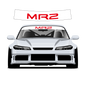 Mr2 v2 Custom Vinyl Sunstrip – Universal Fit 140cm 150cm 160cm