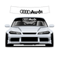 Audi Custom Vinyl Sunstrip – Universal Fit 140cm 150cm 160cm
