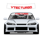 VTECH TURBO Custom Vinyl Sunstrip – Universal Fit 140cm 150cm 160cm