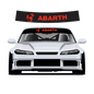 Abarth Custom Vinyl Sunstrip – Universal Fit 140cm 150cm 160cm