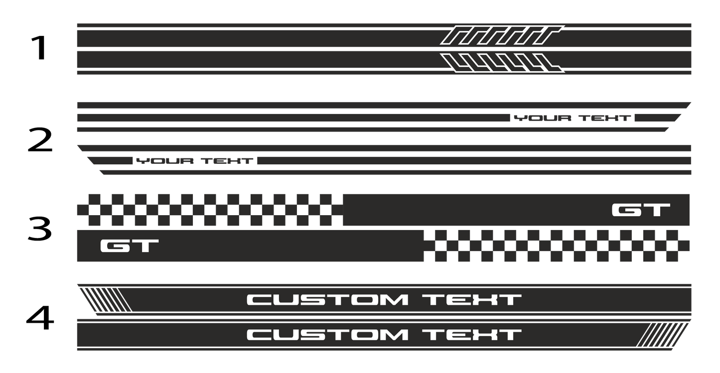 custom side stripes 200x10cm