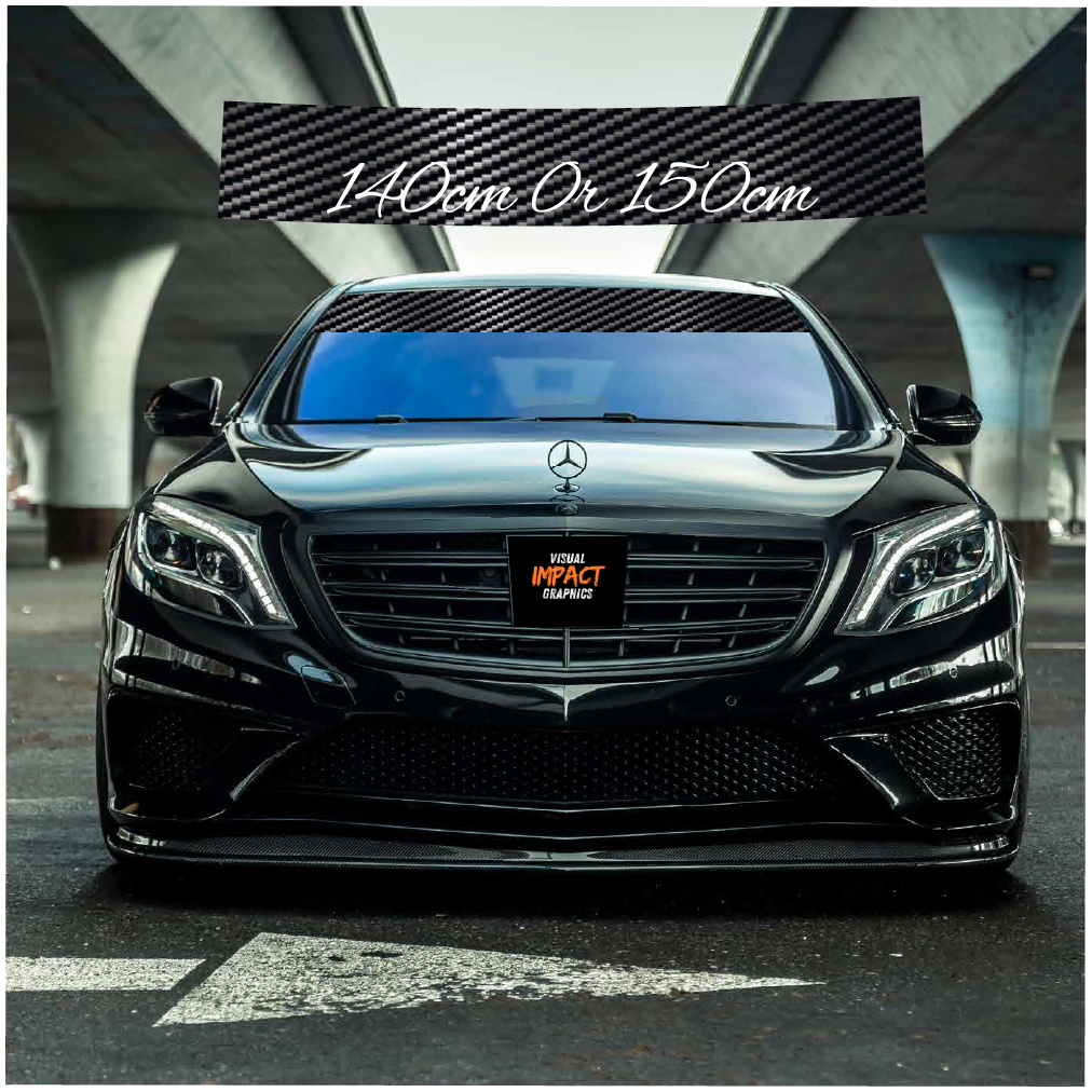 Premium Wrap Sunstrip Carbon Fibre