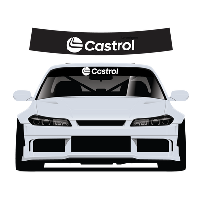 Castrol Custom Vinyl Sunstrip – Universal Fit 140cm 150cm 160cm