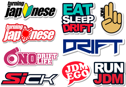 JDM sticker set