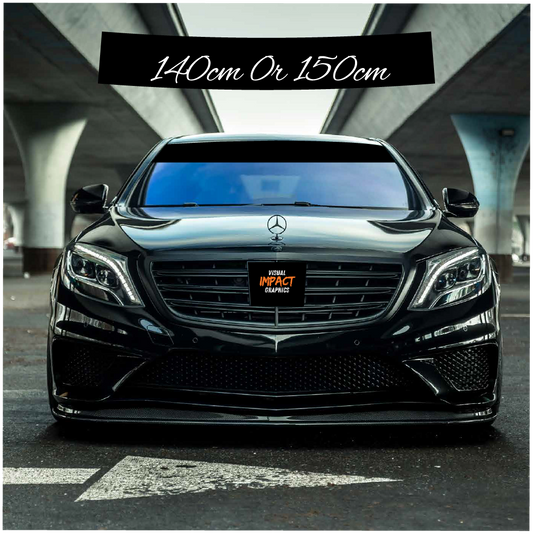 Premium Wrap Sunstrip Matt Black