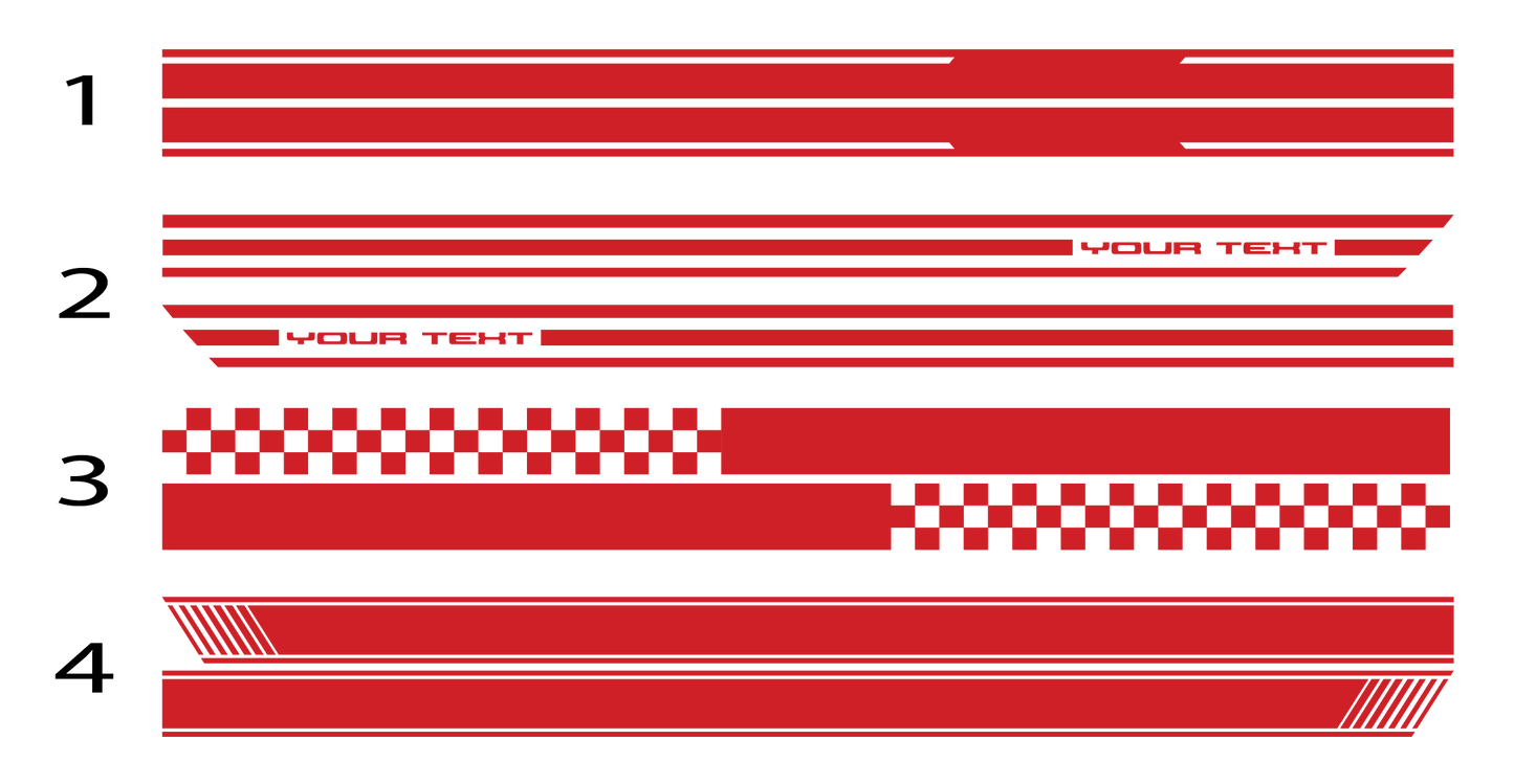 custom side stripes 200x10cm