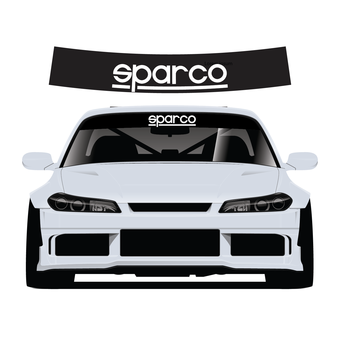 Premium Wrap Sunstrip Sparco