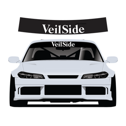 Veilside Custom Vinyl Sunstrip – Universal Fit 140cm 150cm 160cm